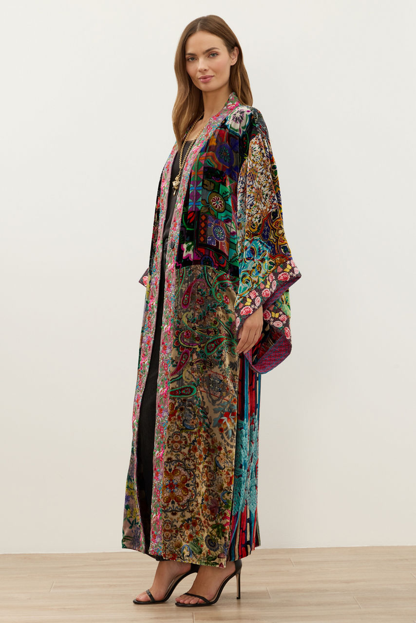 ONE OF A KIND VELVET KIMONO, , large image 2