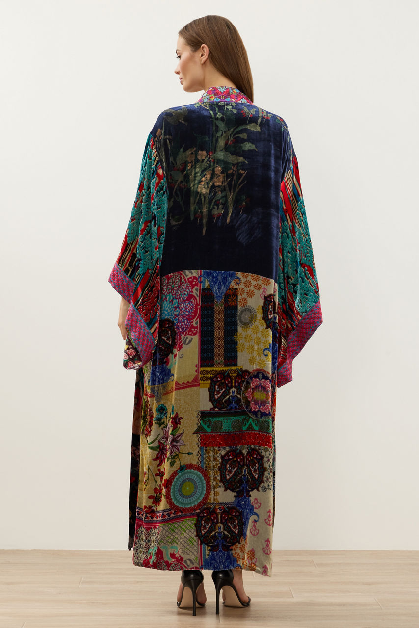 ONE OF A KIND VELVET KIMONO, , large image 4