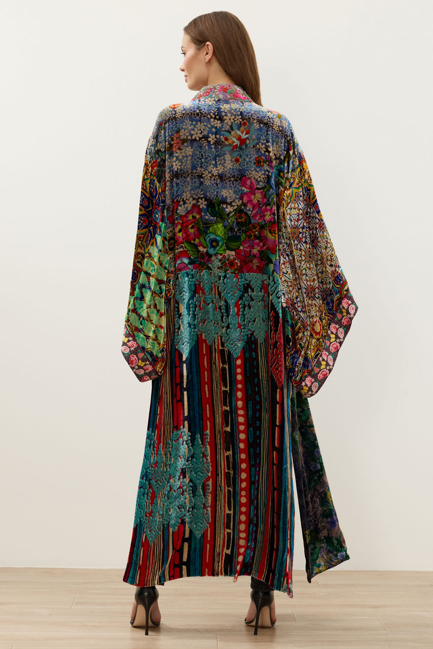 ONE OF A KIND VELVET KIMONO, , large image 5