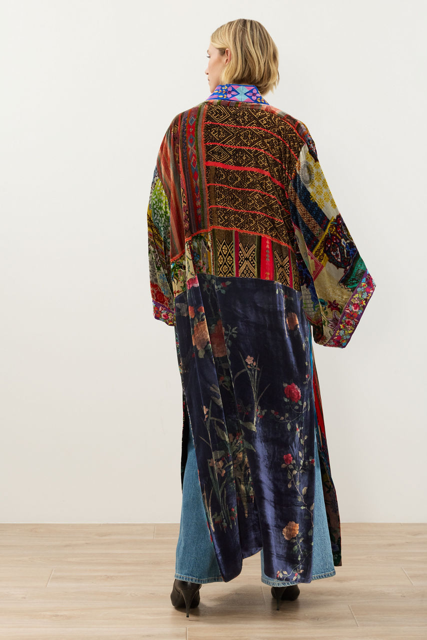 ONE OF A KIND VELVET KIMONO, , large image 4