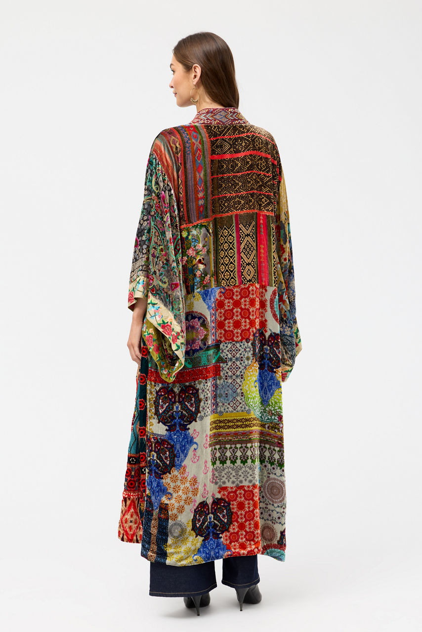 ONE OF A KIND VELVET KIMONO, , large image 3