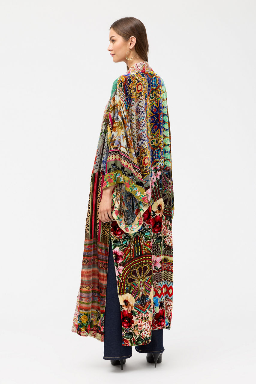 ONE OF A KIND VELVET KIMONO, , large image 5