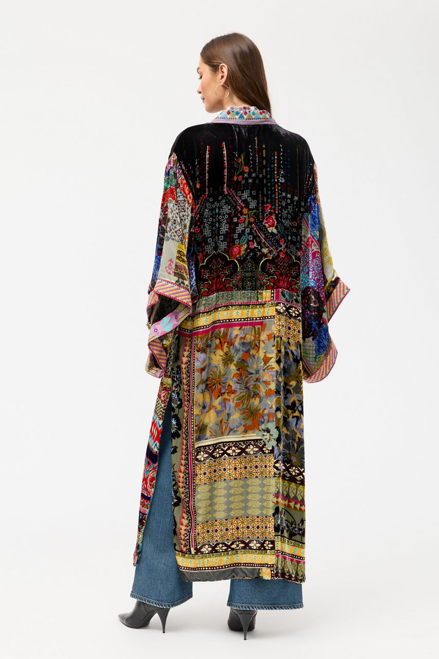 ONE OF A KIND VELVET KIMONO, , large image 4