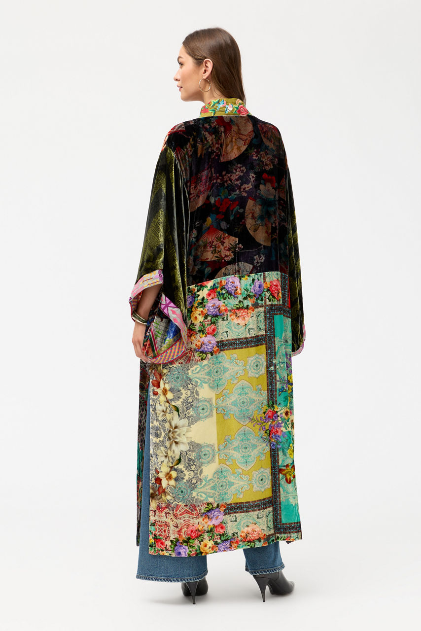 ONE OF A KIND VELVET KIMONO, , large image 6