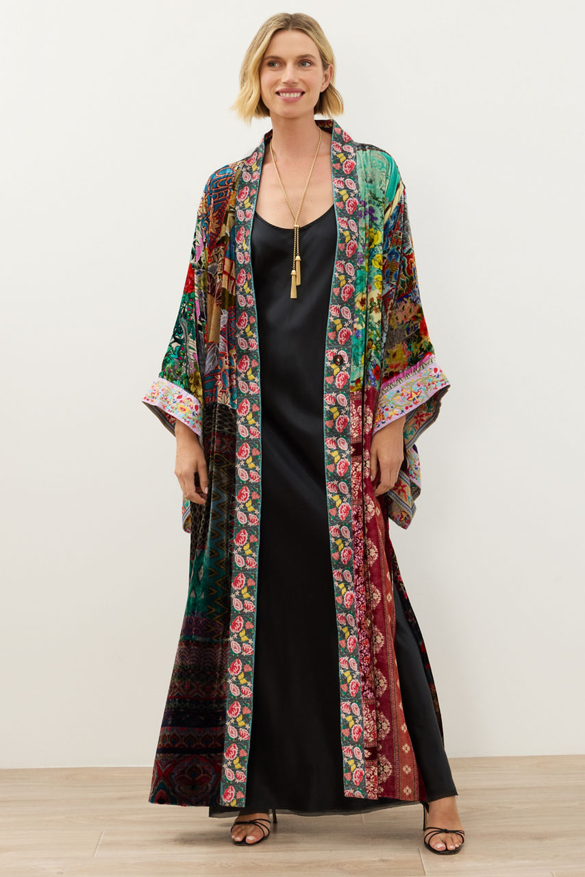 ONE OF A KIND VELVET KIMONO, , large image 2