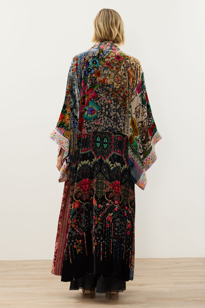 ONE OF A KIND VELVET KIMONO, , large image 4