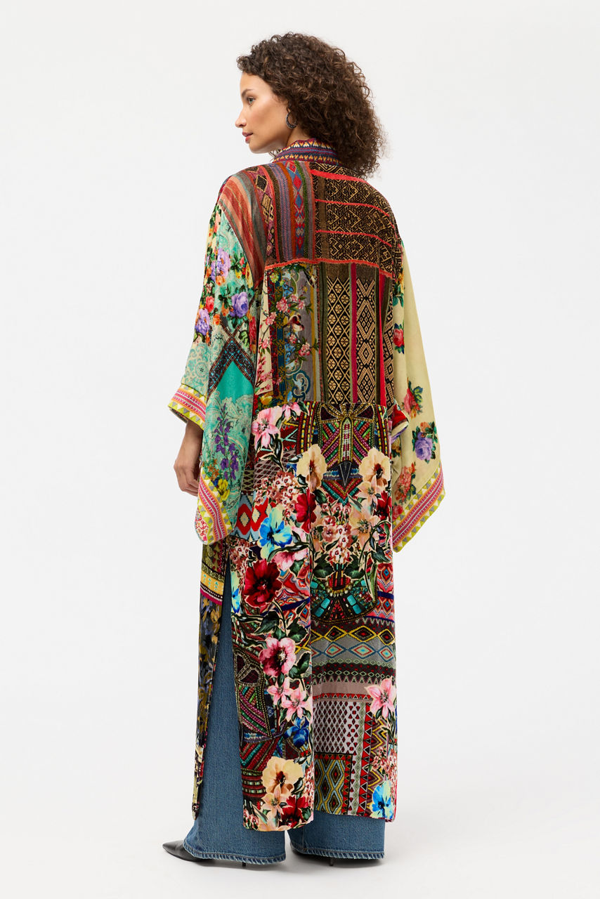 ONE OF A KIND VELVET KIMONO, , large image 3