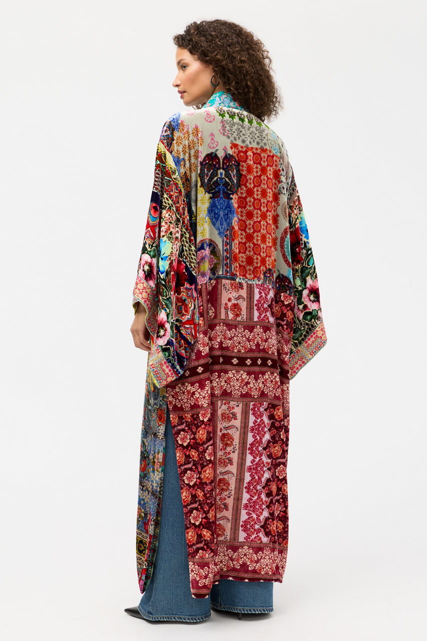 ONE OF A KIND VELVET KIMONO, , large image 5