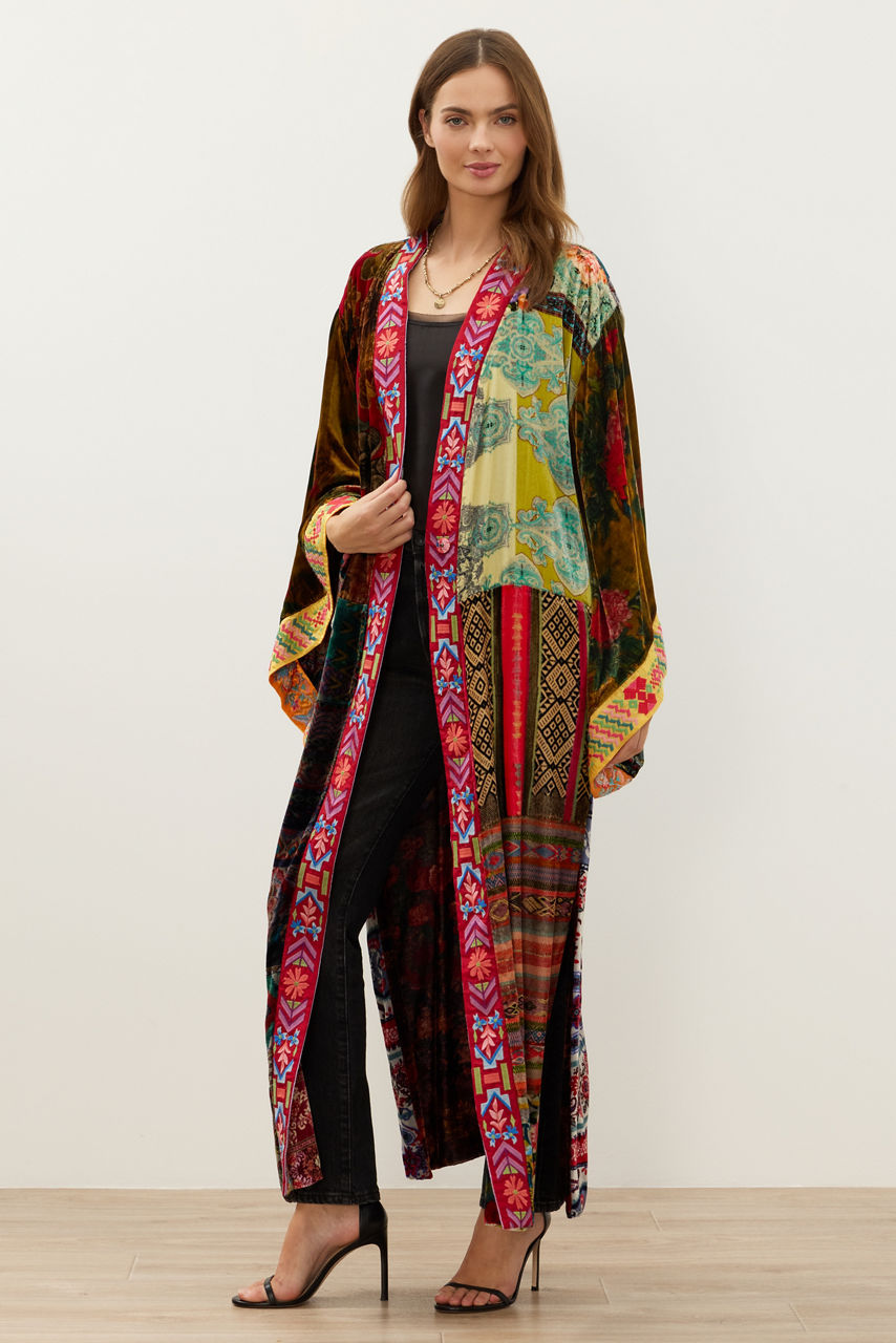 ONE OF A KIND VELVET KIMONO, , large image 2
