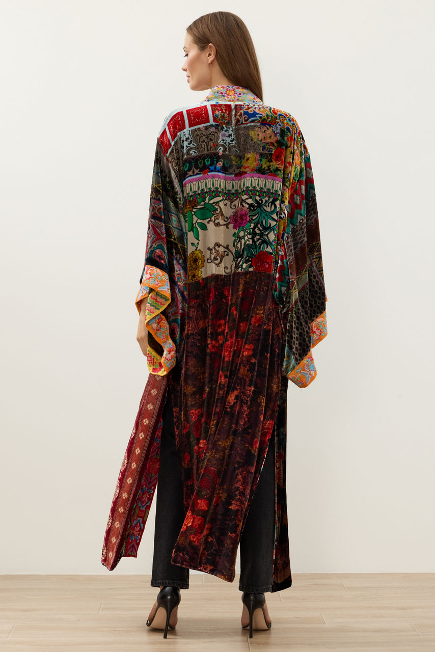 ONE OF A KIND VELVET KIMONO, , large image 4