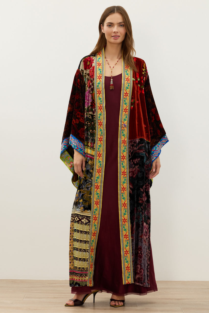 ONE OF A KIND VELVET KIMONO, , large image 3