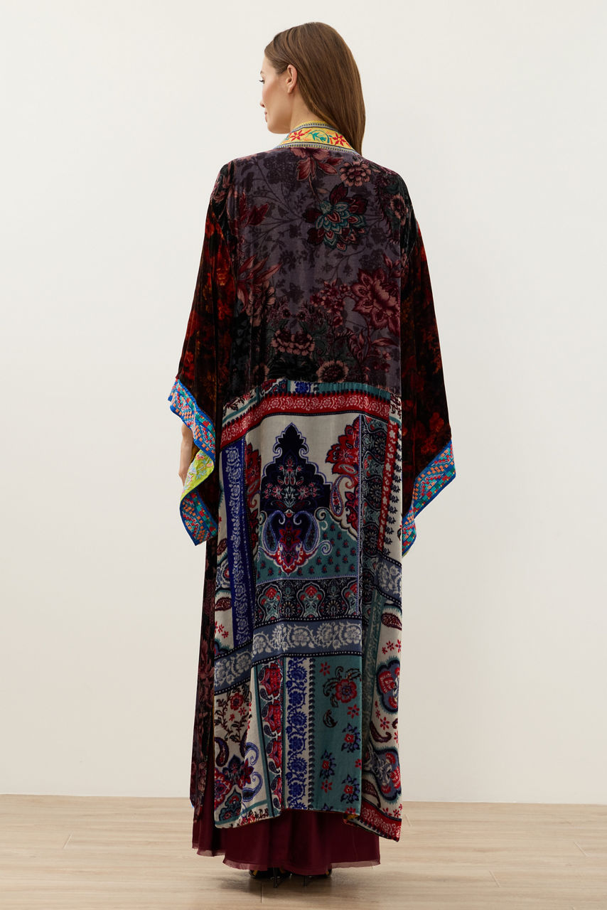 ONE OF A KIND VELVET KIMONO, , large image 4