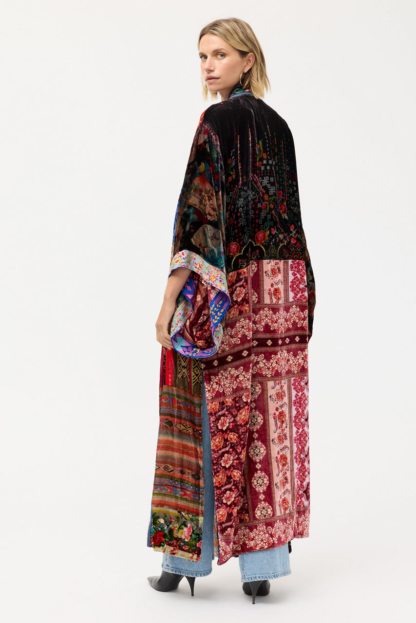 ONE OF A KIND VELVET KIMONO, , large image 4