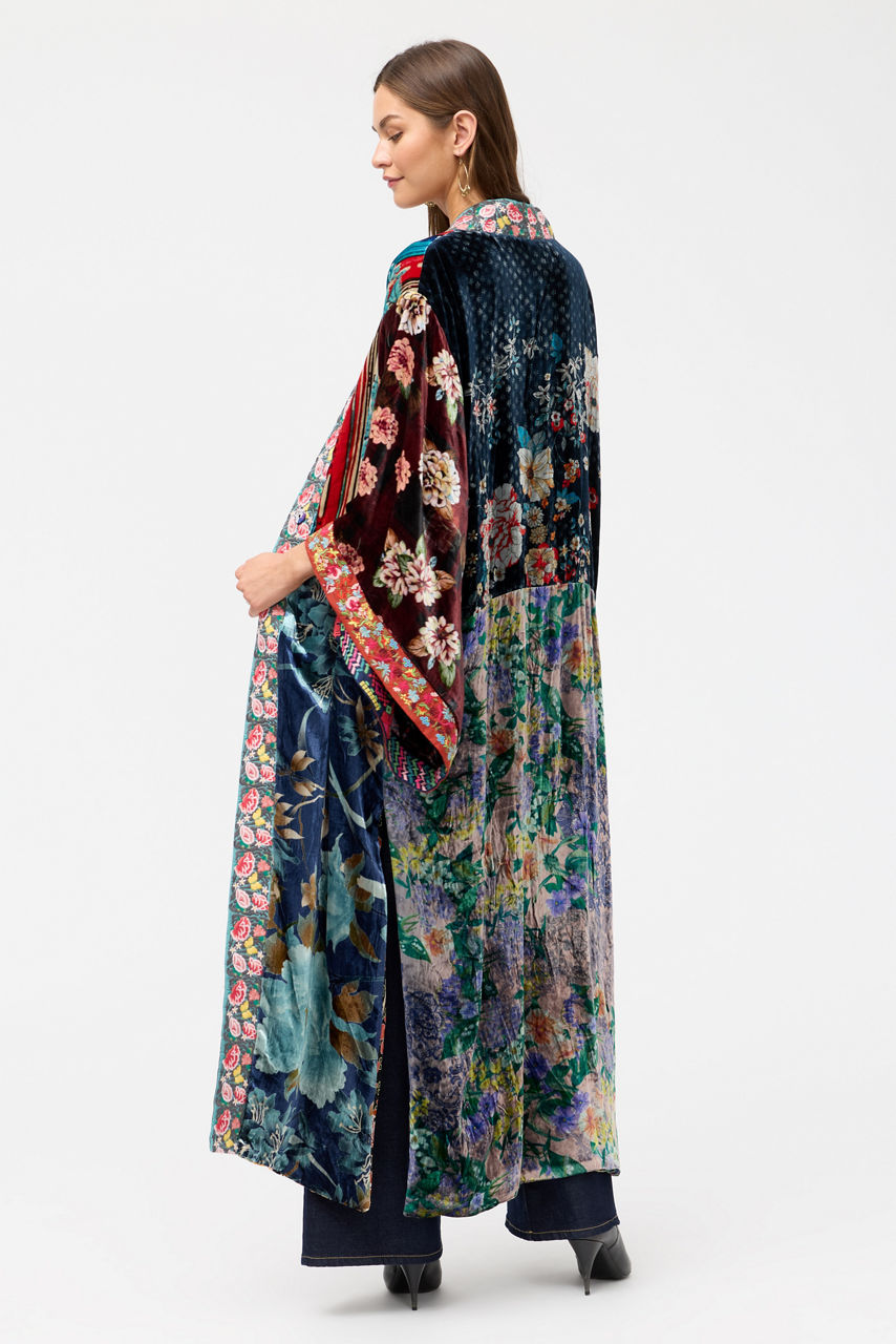 ONE OF A KIND VELVET KIMONO, , large image 3
