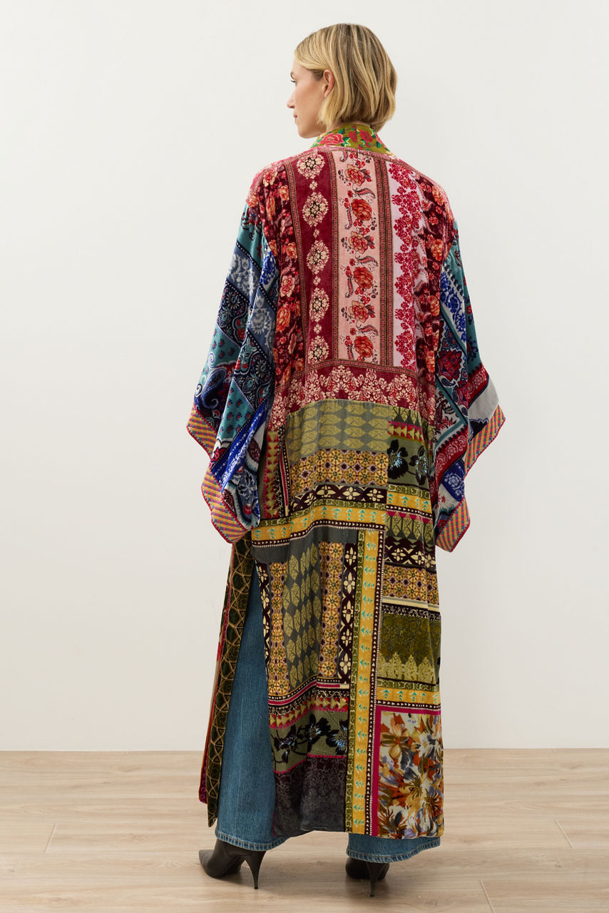 ONE OF A KIND VELVET KIMONO, , large image 4
