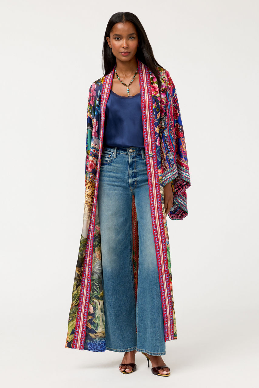 AZIZA REVERSIBLE LONG KIMONO, , large image 1