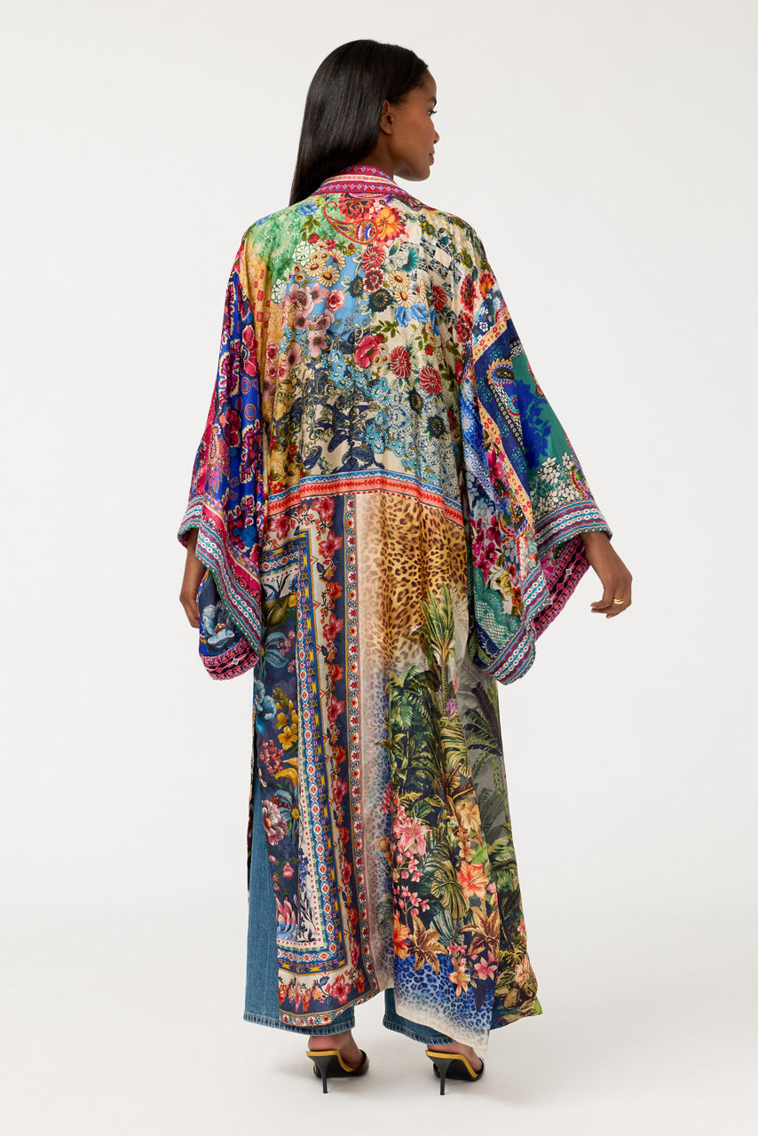 AZIZA REVERSIBLE LONG KIMONO, , large image 3