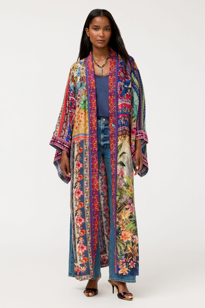 AZIZA REVERSIBLE LONG KIMONO, , large image 4