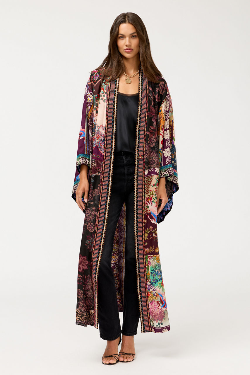 AZIZA REVERSIBLE LONG KIMONO, , large image 3