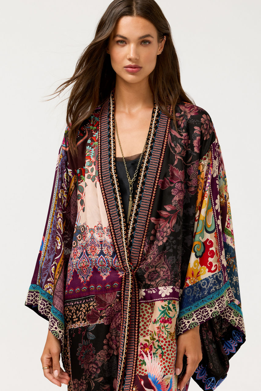 AZIZA REVERSIBLE LONG KIMONO, , large image 4