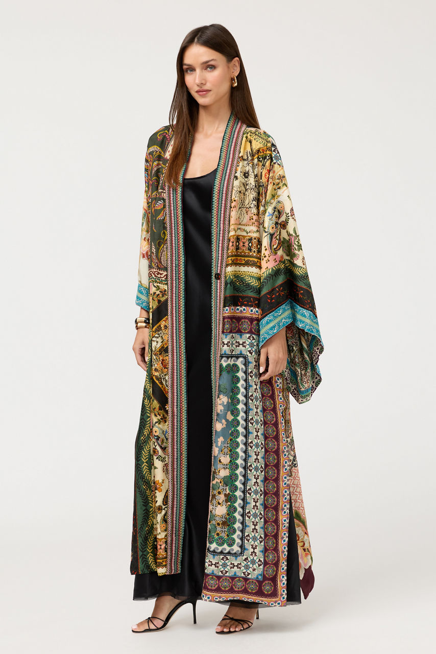 AZIZA REVERSIBLE LONG KIMONO, , large image 1