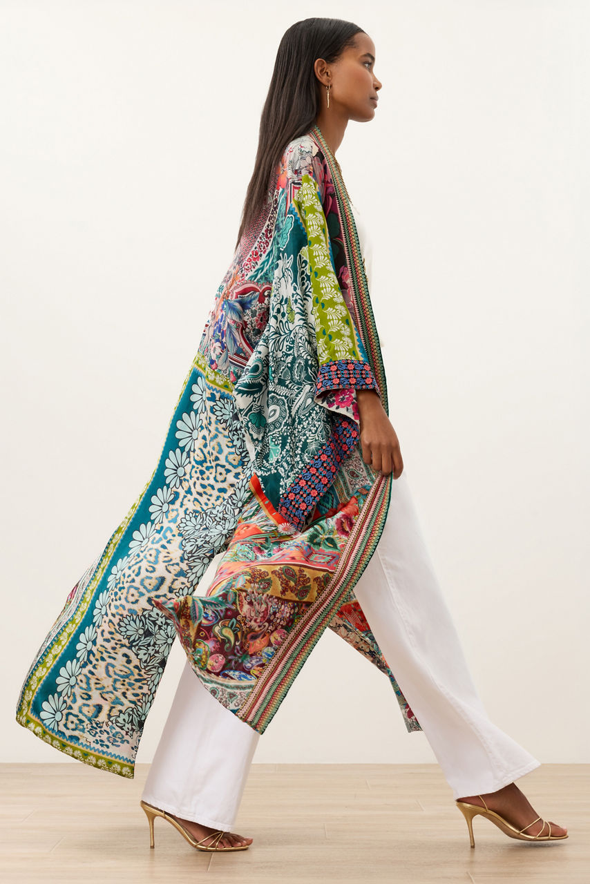 AZIZA REVERSIBLE LONG KIMONO, , large image 5