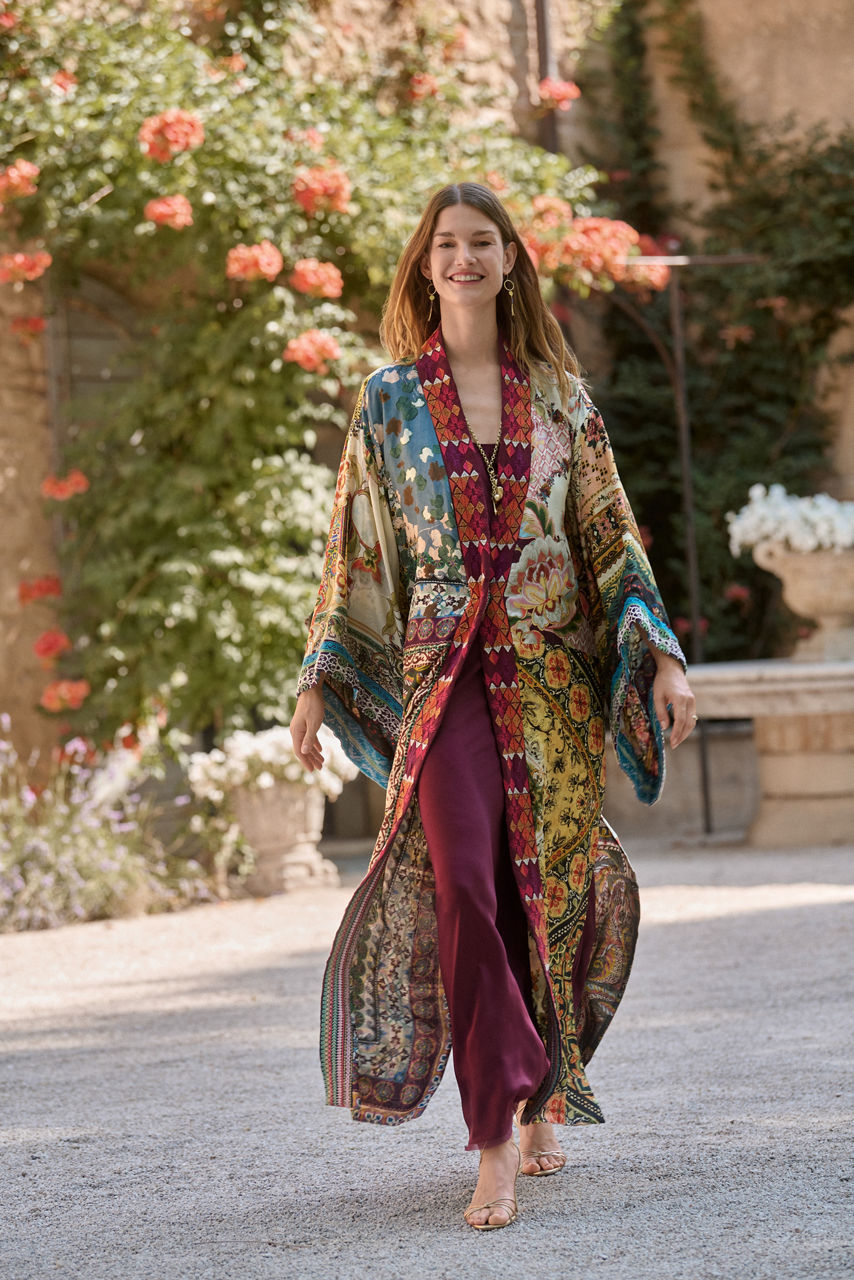 AZIZA REVERSIBLE LONG KIMONO, , large image 5