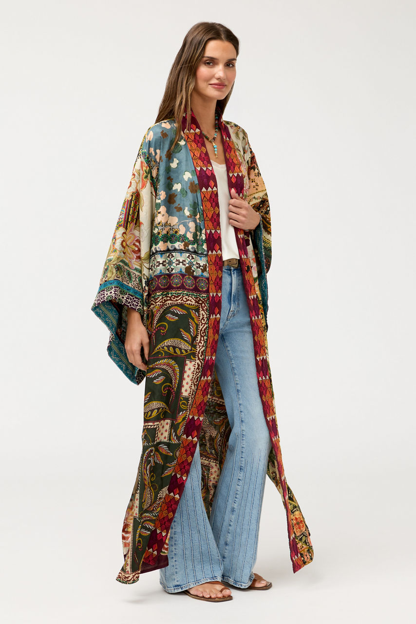 AZIZA REVERSIBLE LONG KIMONO, , large image 1