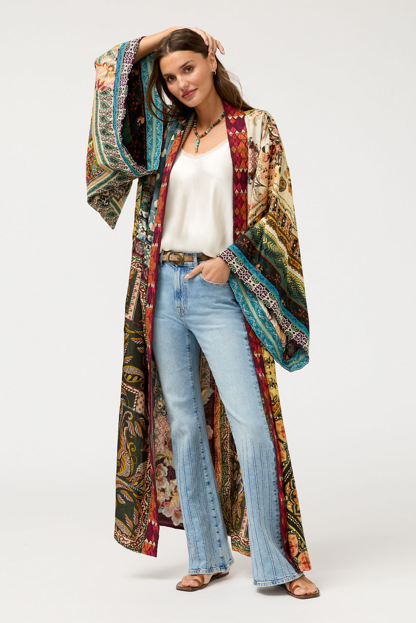 AZIZA REVERSIBLE LONG KIMONO, , large image 2