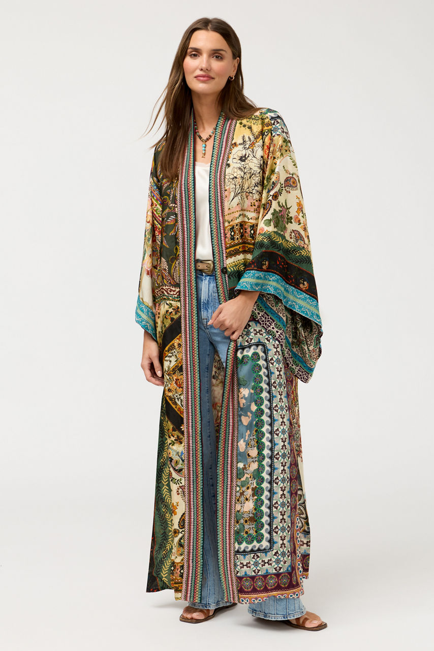 AZIZA REVERSIBLE LONG KIMONO, , large image 3