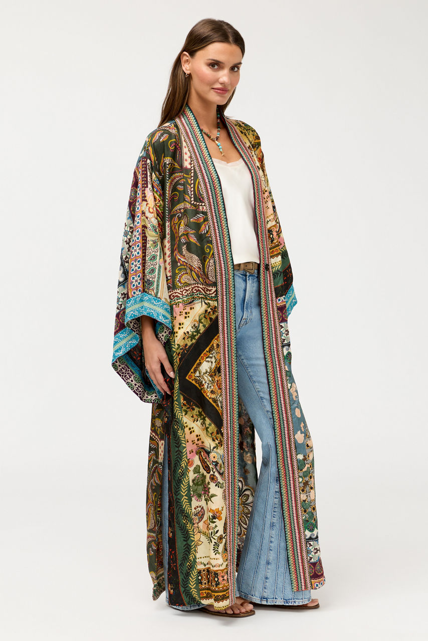 AZIZA REVERSIBLE LONG KIMONO, , large image 4