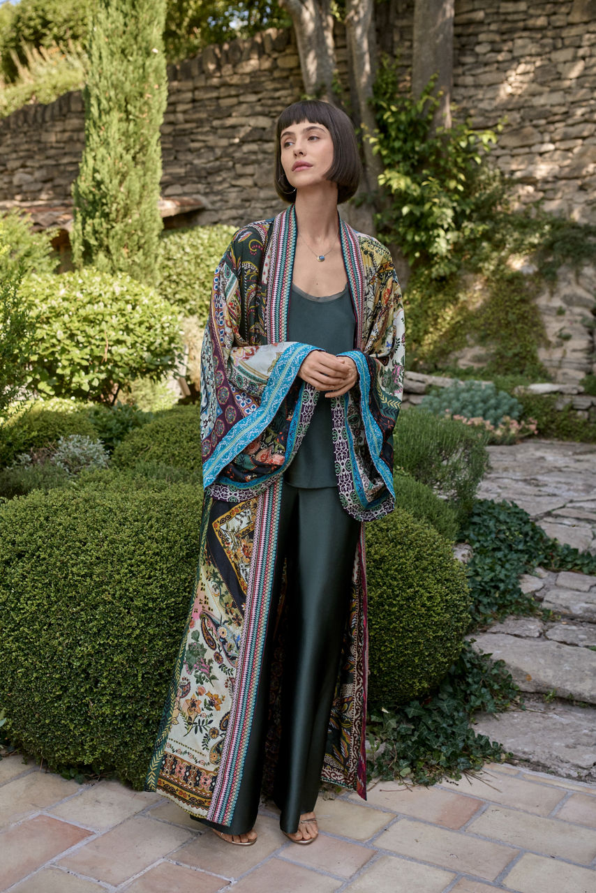 AZIZA REVERSIBLE LONG KIMONO, , large image 5