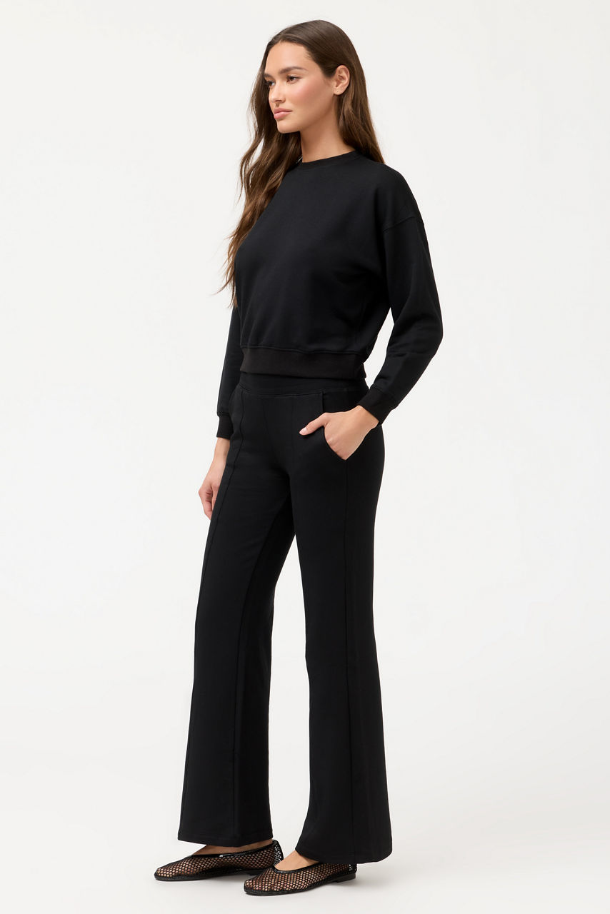 ESSENTIALS PINTUCK WIDE LEG PANT, , large image 2