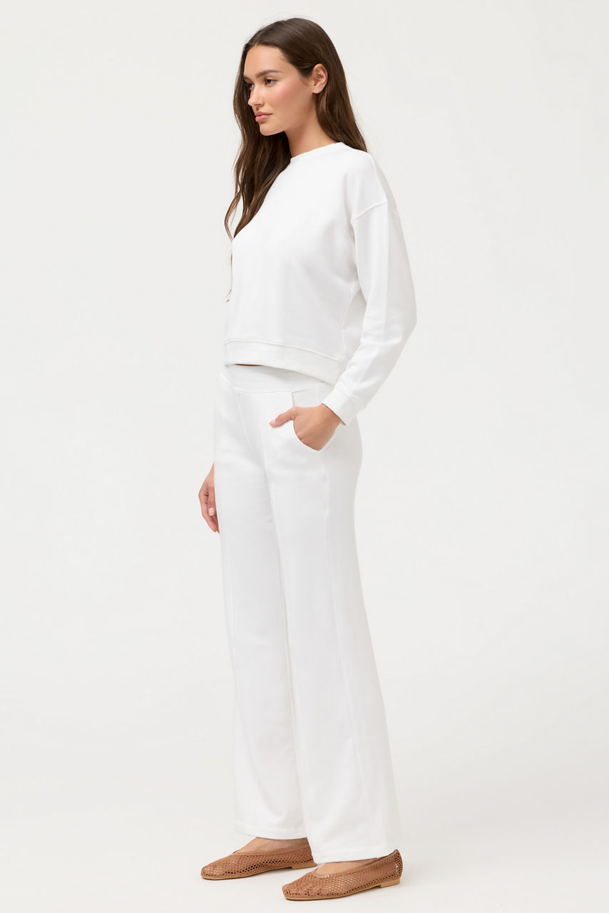 ESSENTIALS PINTUCK WIDE LEG PANT, , large image 2