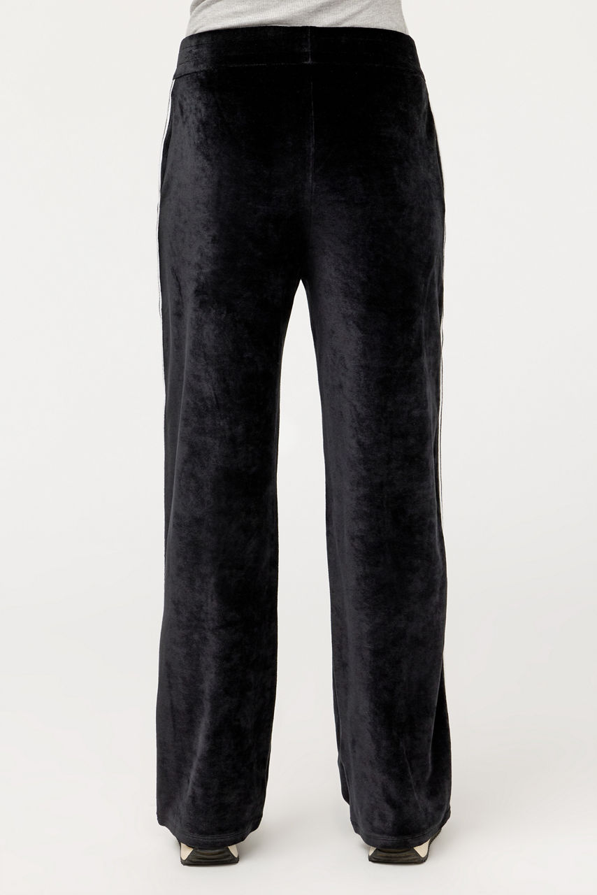 ESSENTIALS VELOUR PANT WITH STRIPE DETAIL, , large image 3