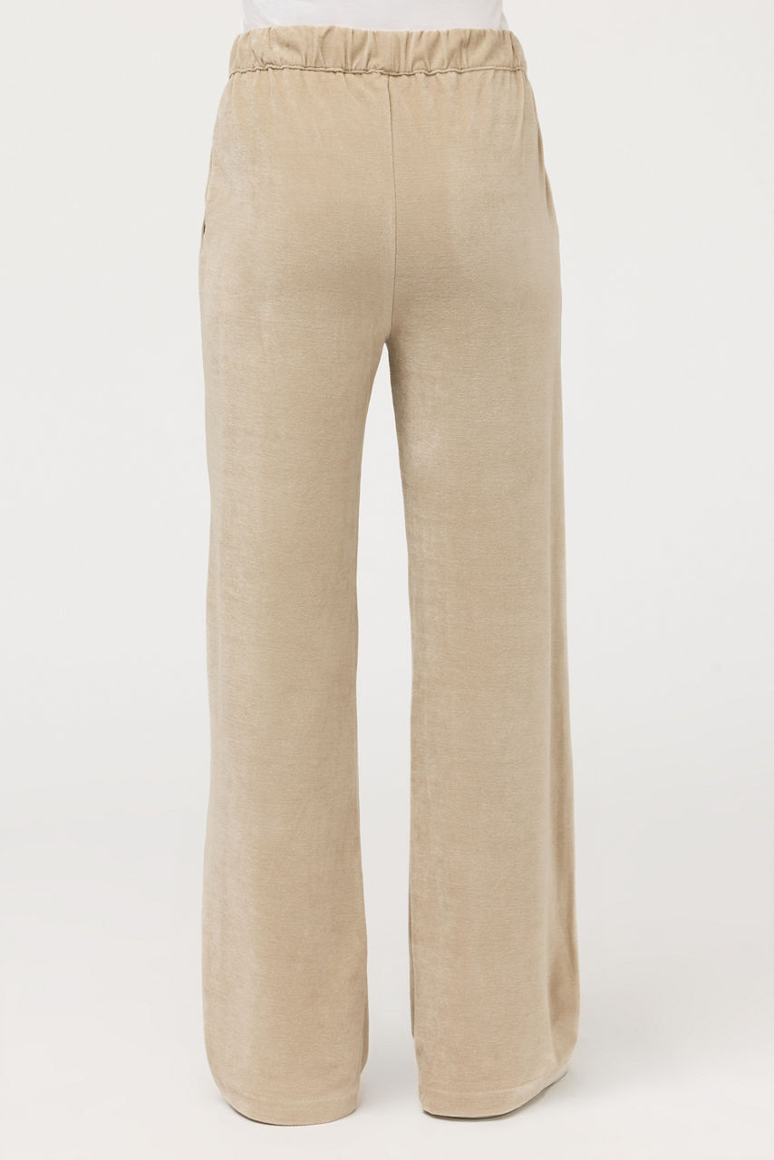 ESSENTIALS VELOUR WIDE LEG PANT, , large image 3