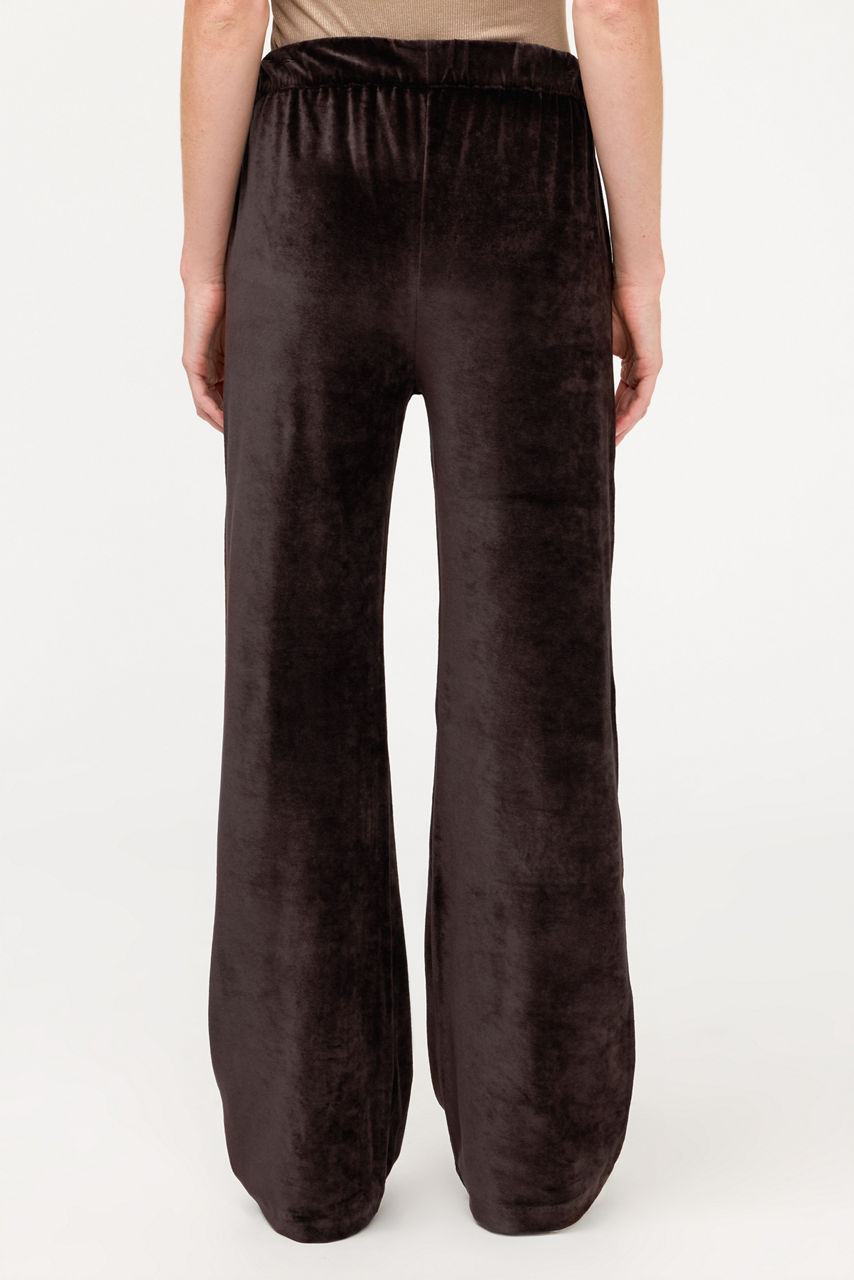 ESSENTIALS VELOUR WIDE LEG PANT, , large image 3