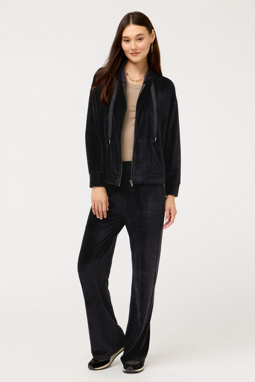 ESSENTIALS VELOUR WIDE LEG PANT, , large image 1