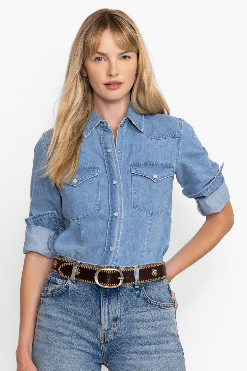 STELLA ITALIAN LEATHER BELT, , large image 4