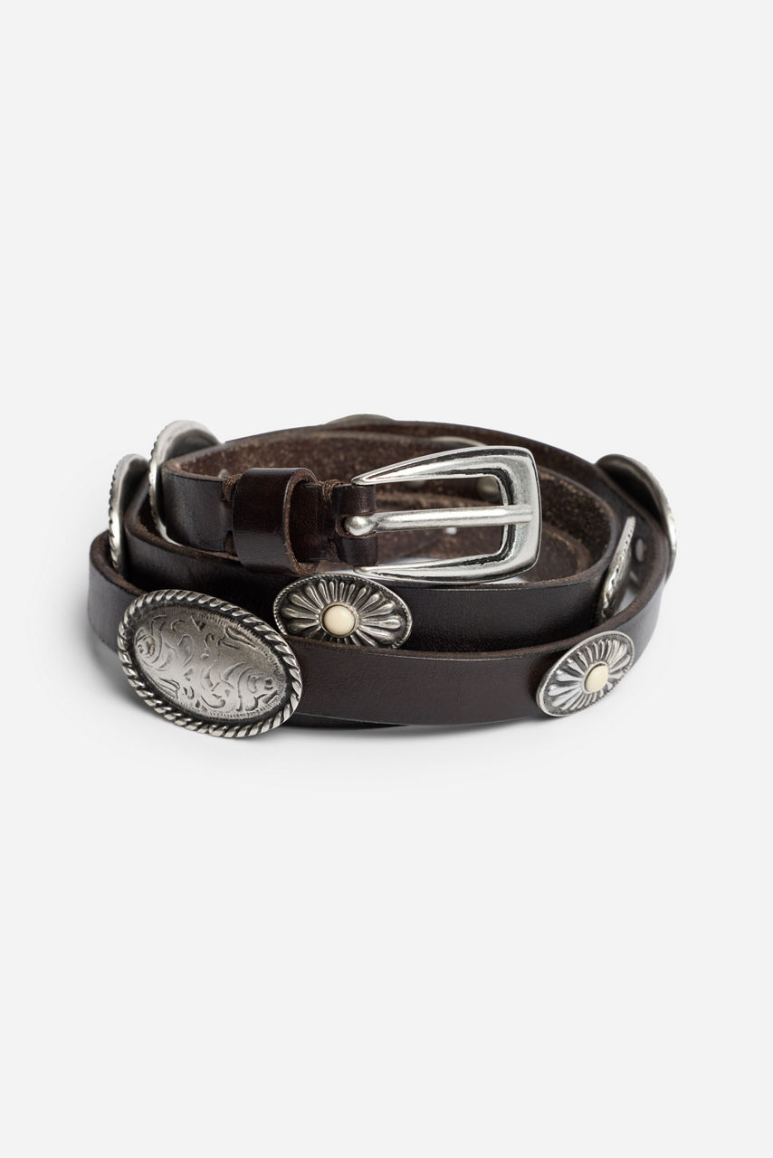 LEGGERA ITALIAN LEATHER CONCH BELT, , large image 4