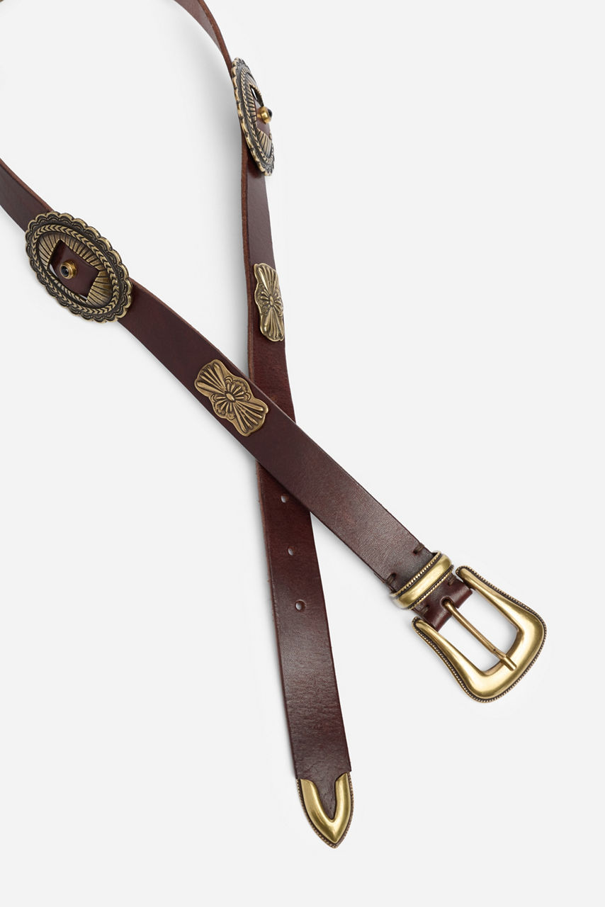 GUSCIO ITALIAN LEATHER CONCH BELT, , large image 3