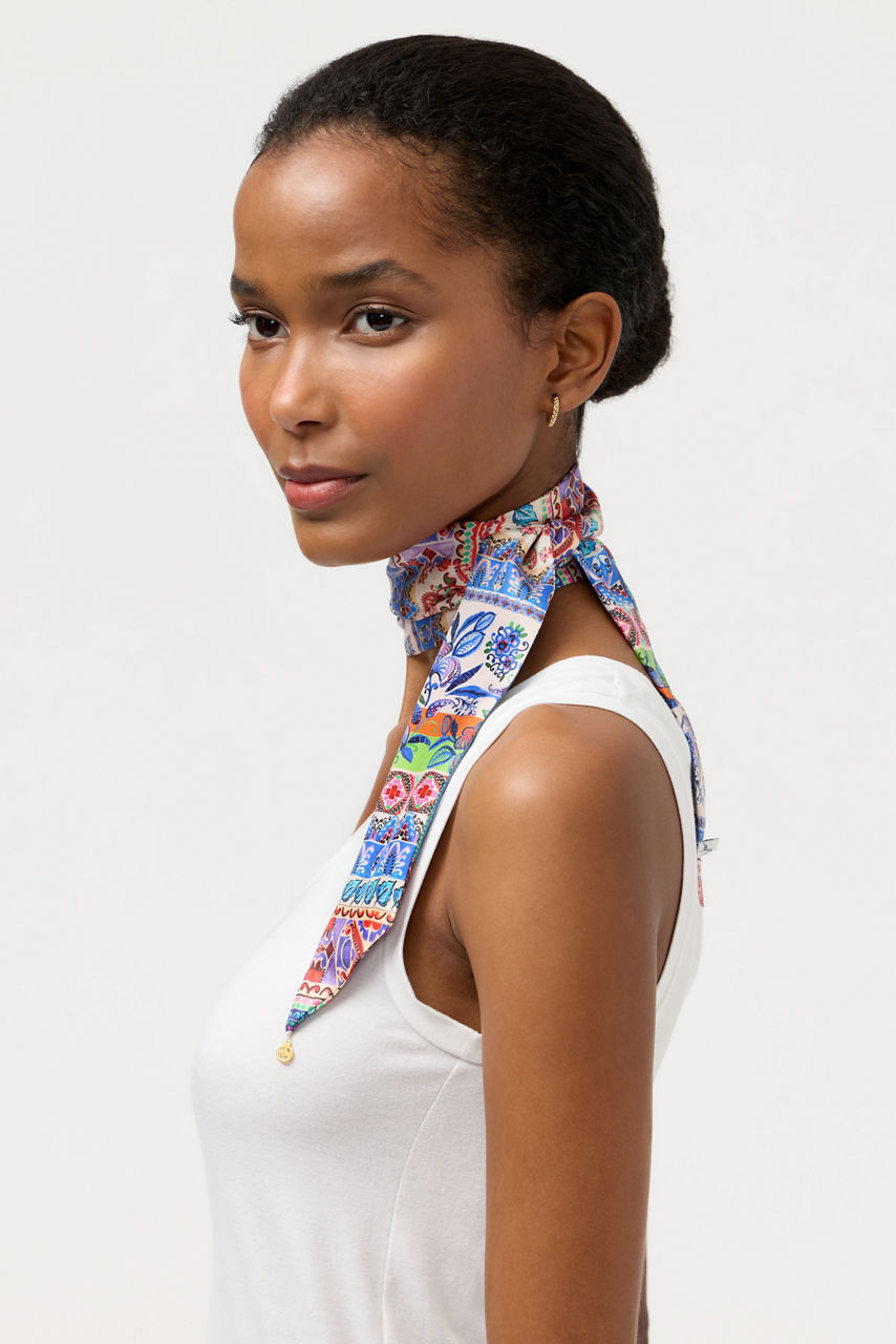 ARMERIA SANDY SILK SCARF, , large image 2