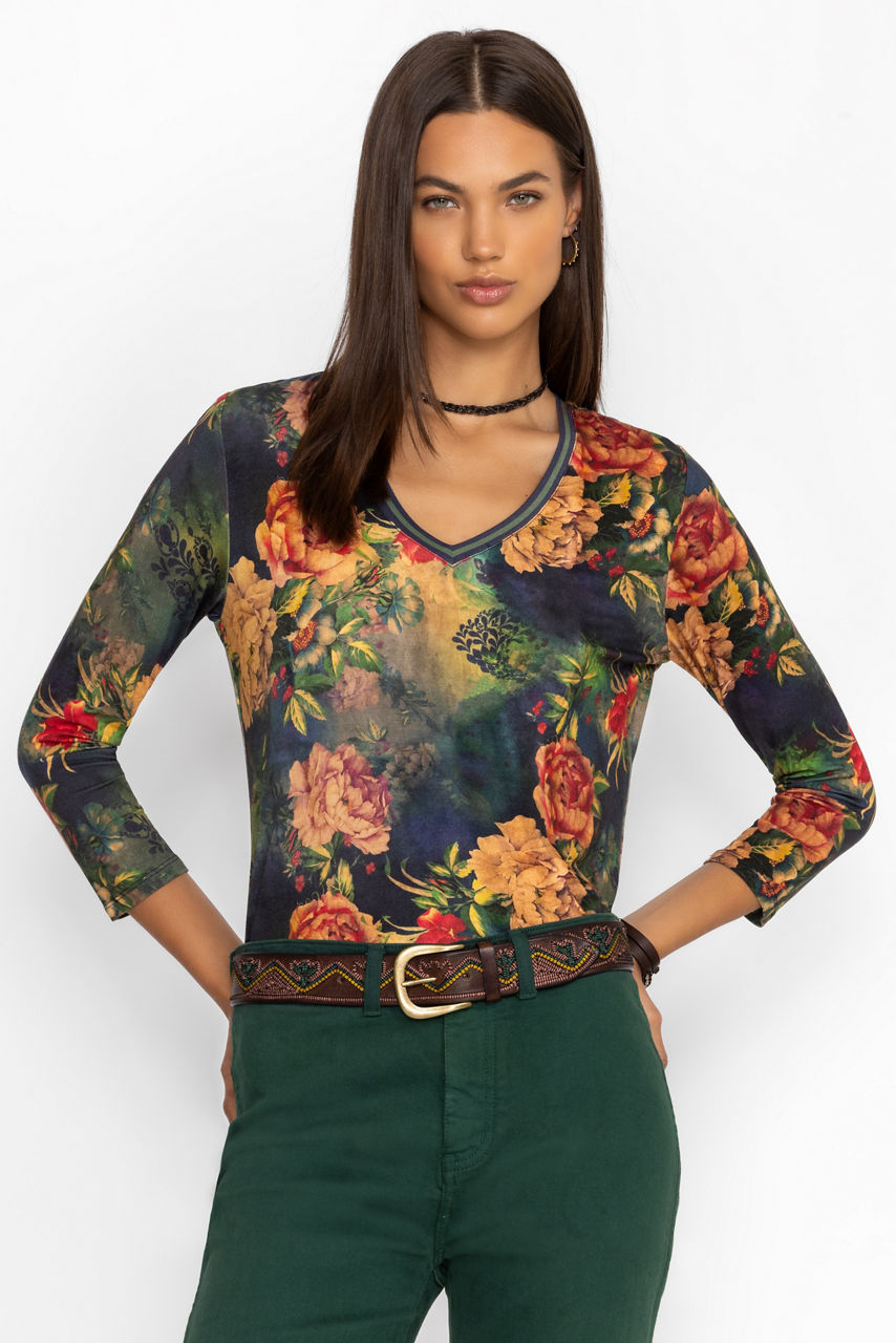 thumbnail image 2 of Johnny Was The Janie Favorite V-Neck Tee Anzio – Village Vogue 2 of 14
