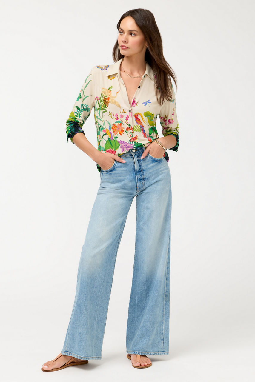 THE JANIE FAVORITE BUTTON FRONT SHIRT, , large image 3