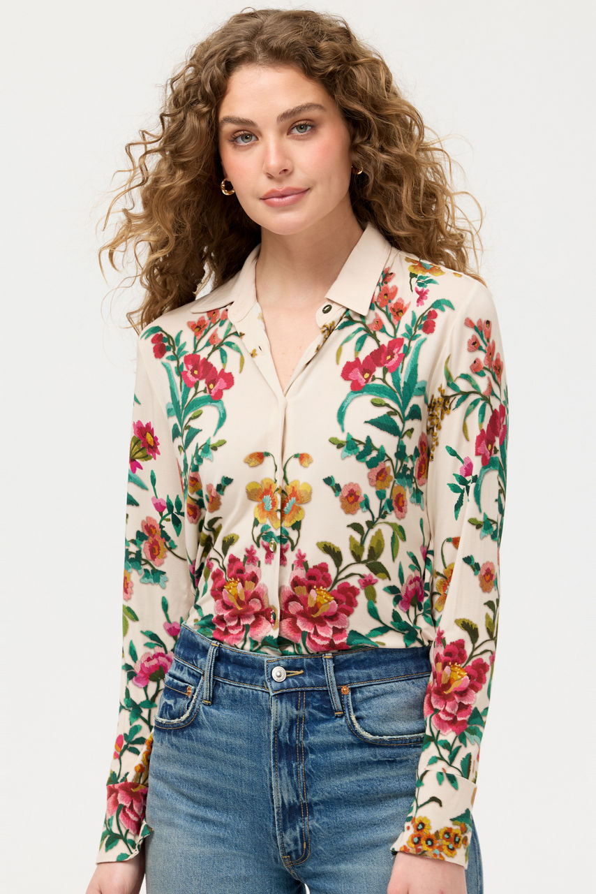 THE JANIE FAVORITE BUTTON FRONT SHIRT, , large image 2