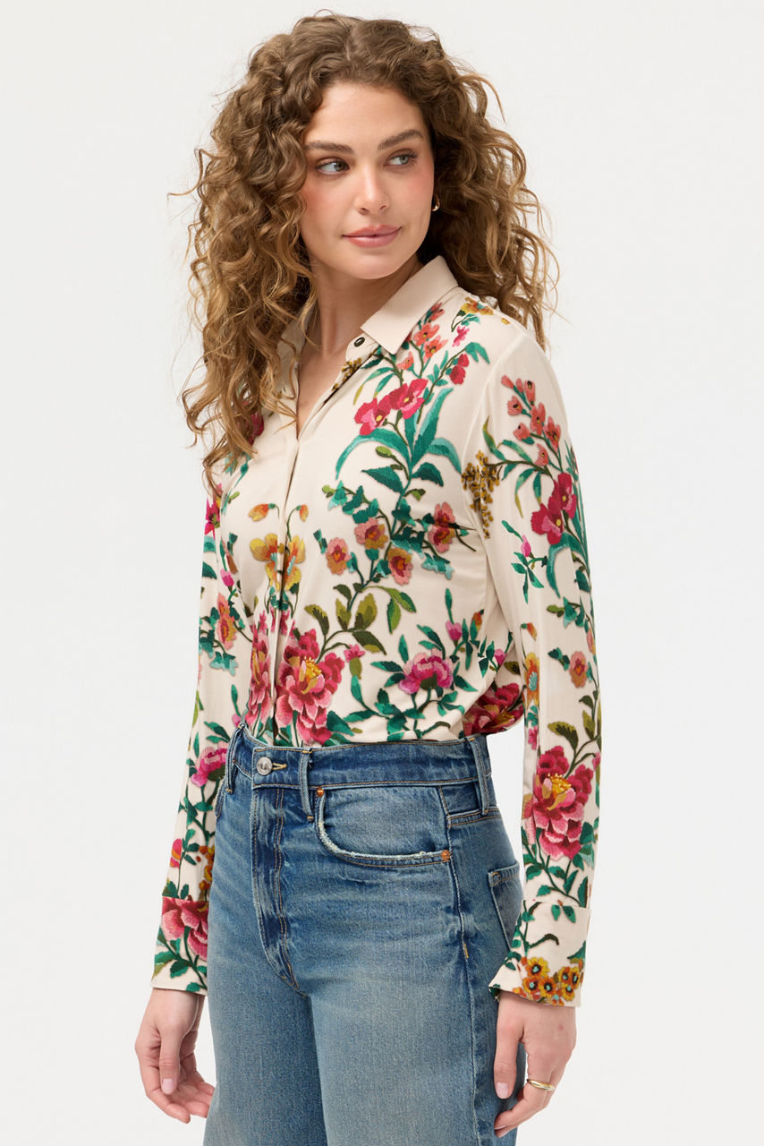 THE JANIE FAVORITE BUTTON FRONT SHIRT, , large image 3