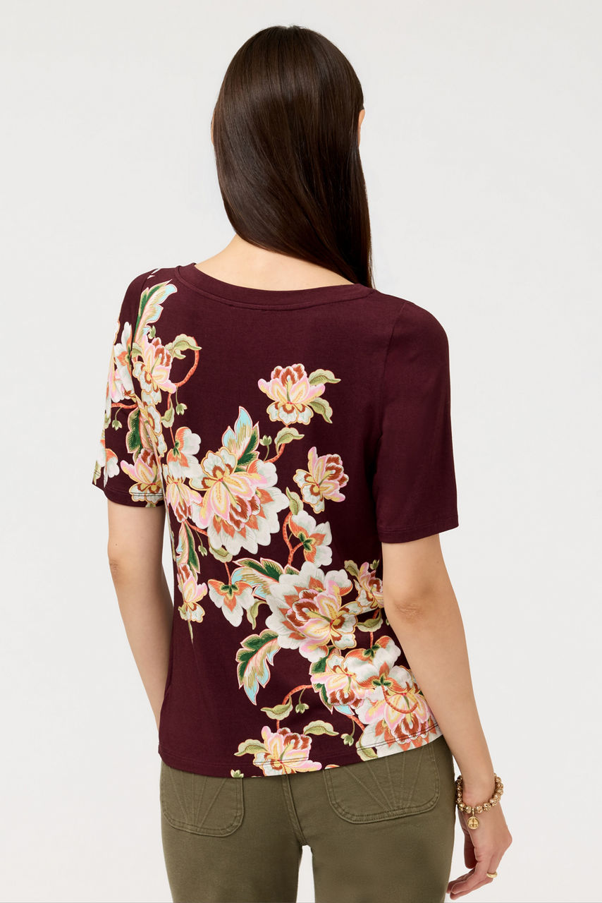 THE JANIE FAVORITE BOAT NECK TEE, , large image 4