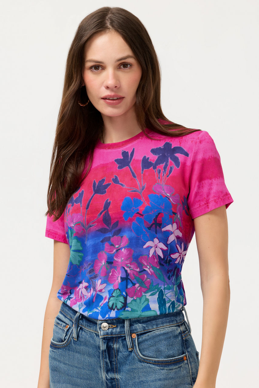 THE JANIE FAVORITE FITTED SHORT SLEEVE TEE, , large image 2