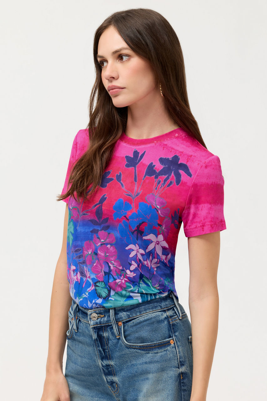 THE JANIE FAVORITE FITTED SHORT SLEEVE TEE, , large image 3