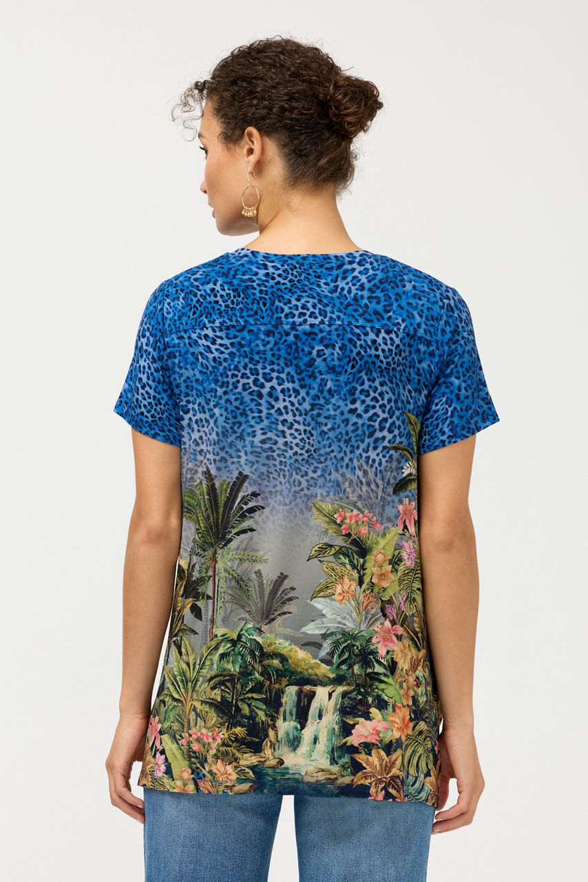 THE JANIE FAVORITE DRAPE TEE, , large image 4
